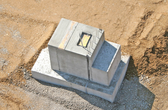 Beton priređen na mjestu upotrebe - Izgradnja temelja - Industrijska i obrtnička gradnja