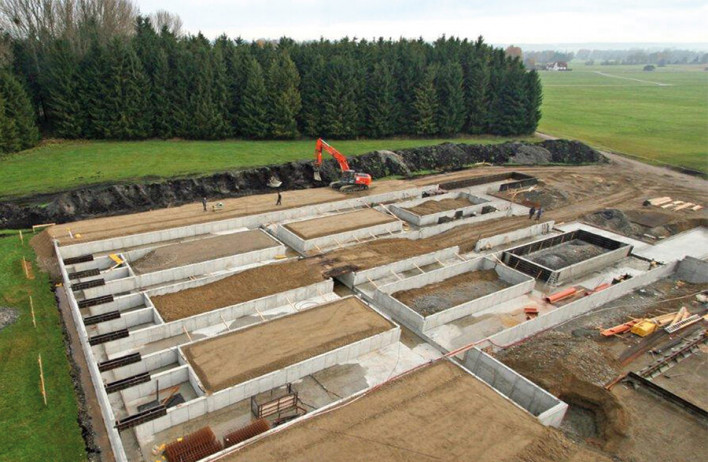 Beton priređen na mjestu upotrebe - Izgradnja temelja - Industrijska i obrtnička gradnja