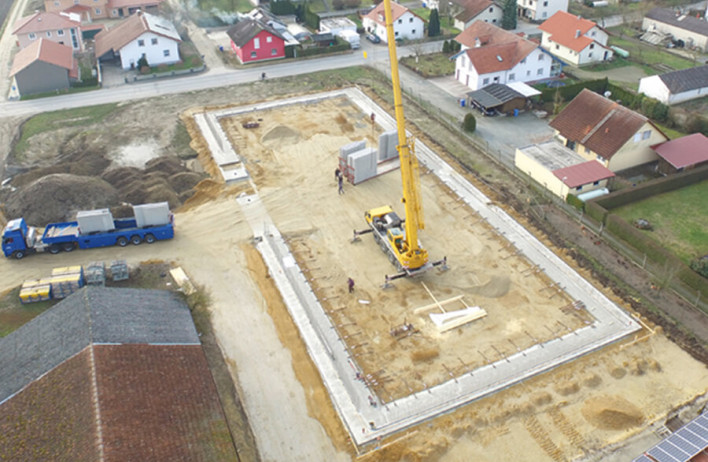 Beton priređen na mjestu upotrebe - Izgradnja temelja - Industrijska i obrtnička gradnja