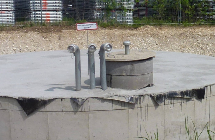 Spremnici vode za gašenje - Spremnici za obrt i industriju - Betonski spremnici