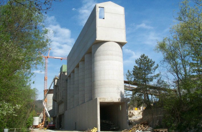 Silosi za šljunak/drobljenac - Silosi za obrt i industriju - Betonski spremnici