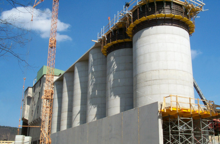 Silosi za šljunak/drobljenac - Silosi za obrt i industriju - Betonski spremnici